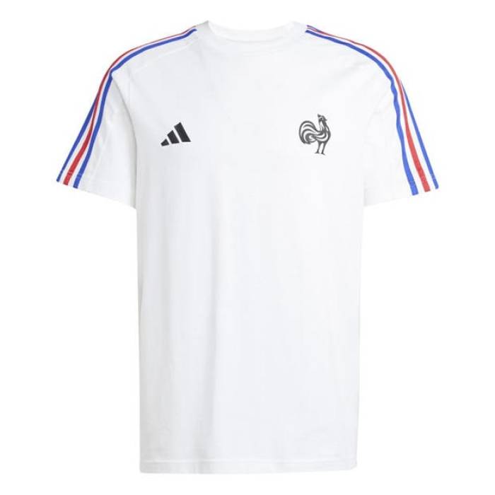 アディダス Adidas 【 France Essentials 3-Stripes T-Shirt Mens Men White 】 Tシャツ メンズ メンズ 白色 ホワイト 15,288円