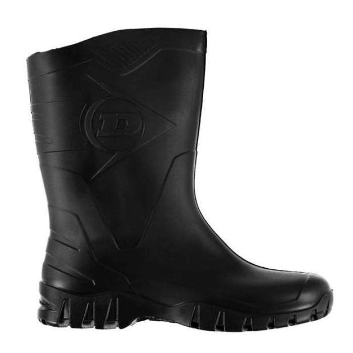 ダンロップ Dunlop 【 Mens Half Wellingtons Men Black 】 メンズ ハーフ メンズ 黒色 ブラック