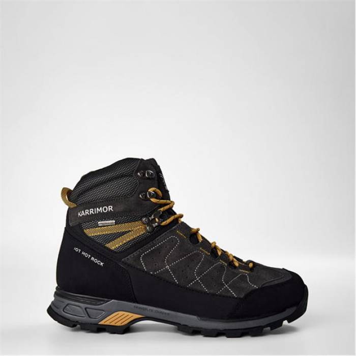 Karrimor 【 Hot Rock Waterproof Walking Boots Mens Men Charcoal/Yellow 】 ブーツ メンズ メンズ 暗灰色 yellow 黄味がかった・黄色