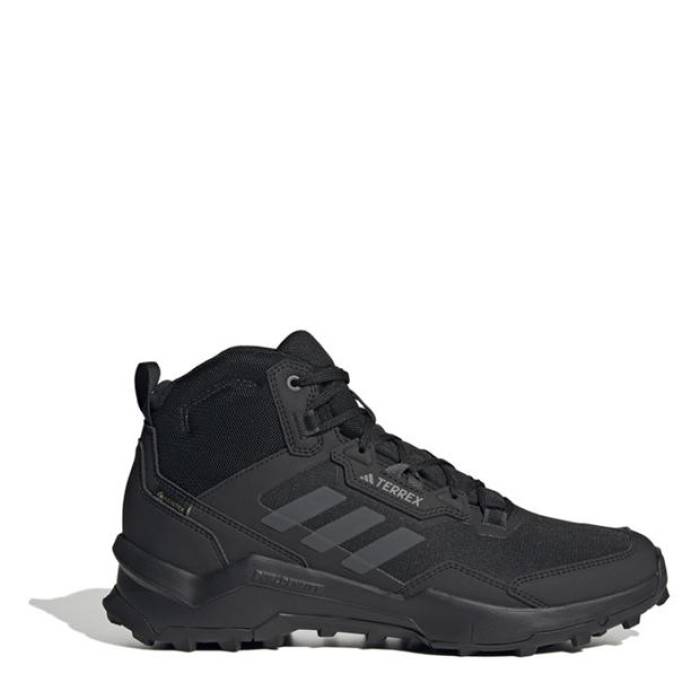 アディダス Adidas 【 Ax4 Mid Gore-Tex Shoes Unisex Men Black/Black 】 ミッド ゴアテックス シューズ 運動すること靴 メンズ 黒いこと 黒いこと