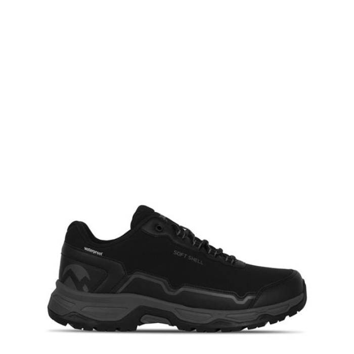 Gelert 【 Softshell Waterproof Walking Shoes Mens Men Black 】 シューズ 運動すること靴 メンズ メンズ 黒いこと 黒いこと