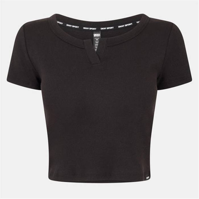 ダナキャランニューヨーク Dkny 【 Rib T-Shirt Ld99 Women Black 】 Tシャツ レディース 黒色 ブラック