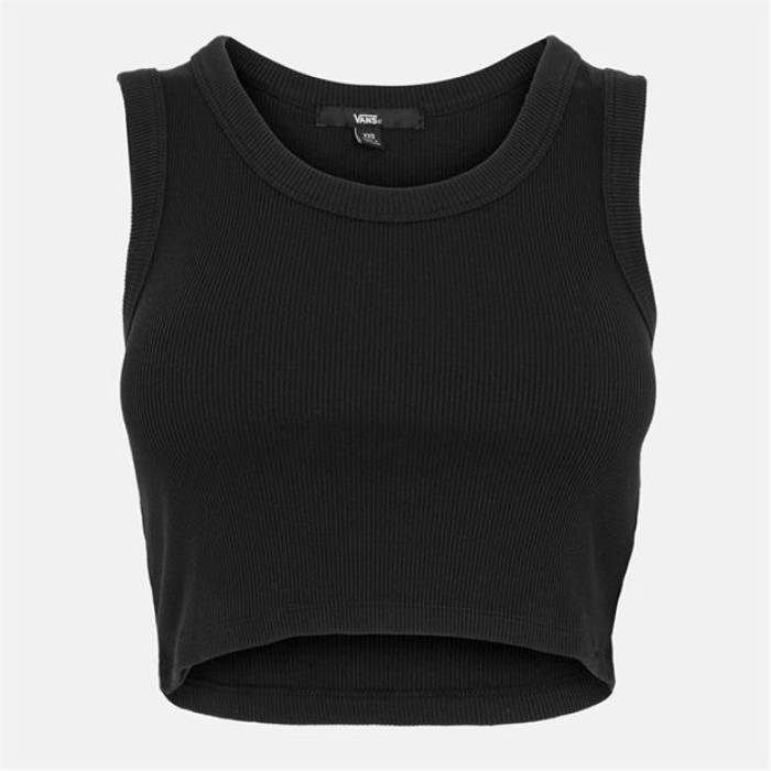 ヴァンズ Vans 【 Drew Rib Tank Ave Black Vest Womens Women Black 】 タンクトップ 黒色 ブラック ベスト レディース レディース 黒色 ブラック