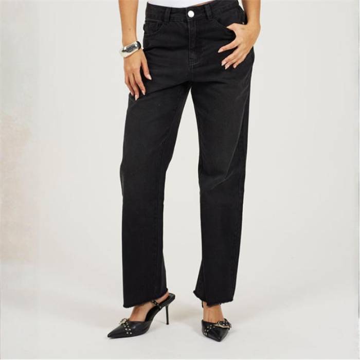 ブレイブソウル Brave Soul 【 Womens Straight Leg Denim Jeans Women Black Wash 】 レディース デニム ジーンズ レディース 黒色 ブラック