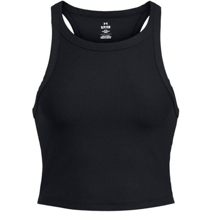 アンダーアーマー Under Armour 【 Meridian Rib Cropped Tank Womens Women Black 】 貯蔵タンクいの一番 レディース レディース 黒いこと 黒いこと