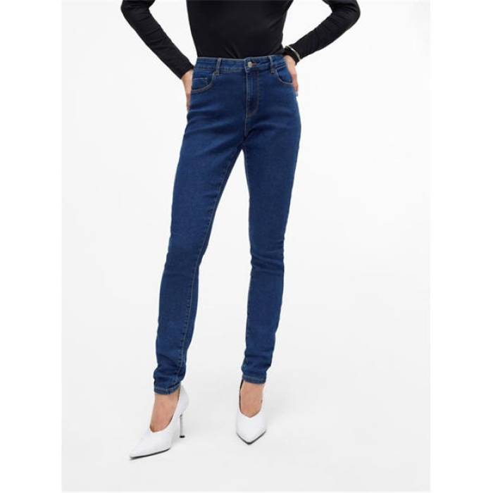 ヴェロモーダ Vero Moda 【 Skinny Jeans Women Dark Blue Denim 】 スキニージーンズ レディース 青色 ブルー デニム
