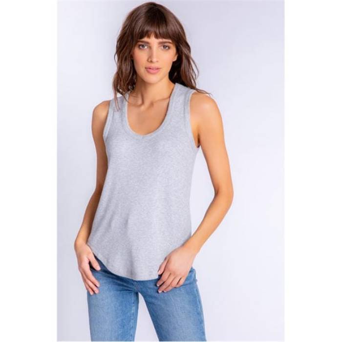 Pj Salvage 【 Salvage Tank Top Women Grau-Mel. 】 貯蔵タンクいの一番 レディース レディースファッション-トップス-タンクトップ