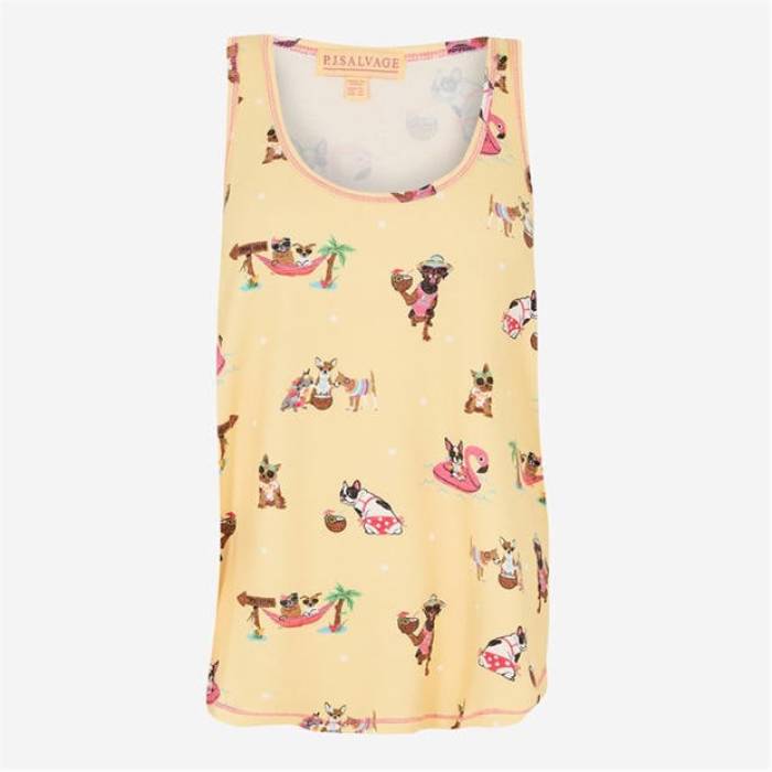 Pj Salvage 【 Salvage Novelty Tank Top Women Gelb 】 タンクトップ レディース｜スニケス