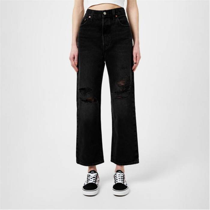 リーバイス Levis 【 Ribcage Jeans Women Black 】 ジーンズ レディース 黒色 ブラック