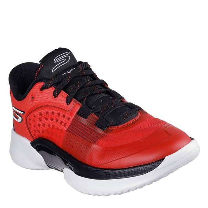 スケッチャーズ Skechers 【 Lockdown Basketball Trainers Men Red/Black 】 籠球 シューズ スニーカー メンズ Red 赤・赤いこと 黒いこと 黒いこと