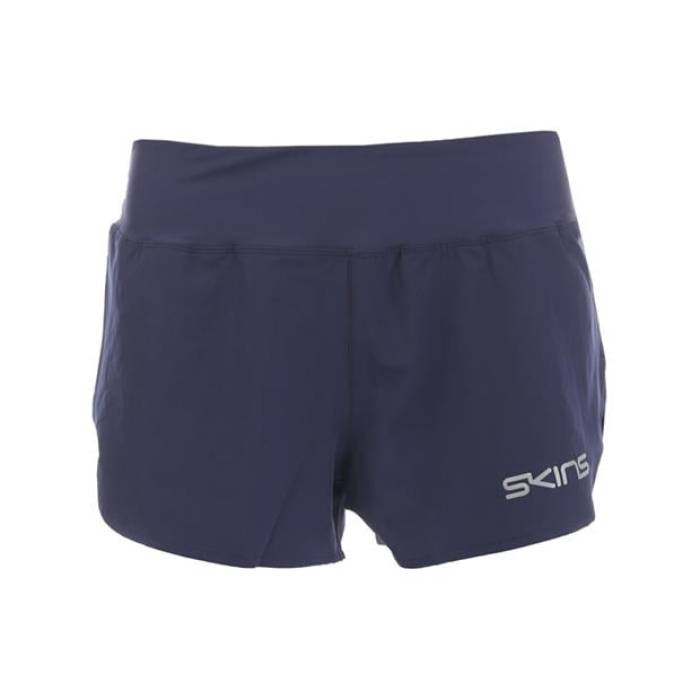 スキンズ Skins 【 Performance Running Shorts Women Navy 】 パフォーマンス ショーツ レディース 紺色 ネイビー