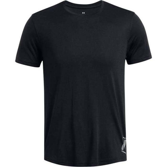 アンダーアーマー Under Armour 【 Run Anywhere Short-Sleeve Performance Top Men Black 】 幽客 演奏 メンズ 黒いこと 黒いこと