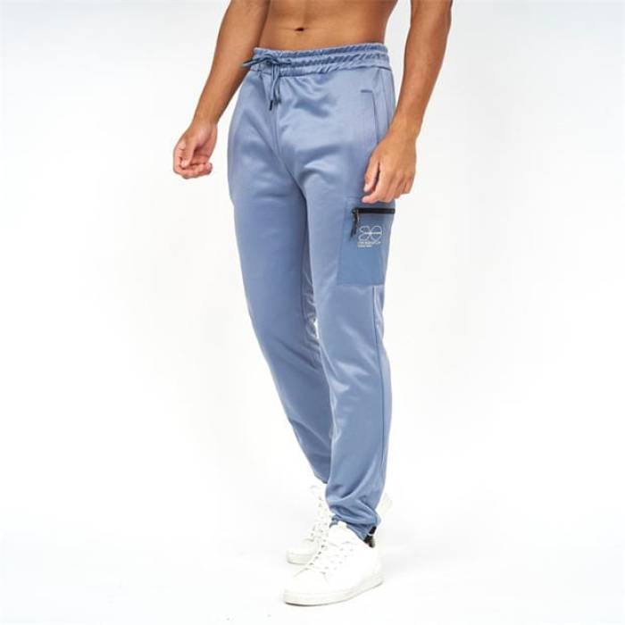 差し交わすハッチ Crosshatch 【 Closed Hem Joggers Mens Men Steel Blue 】 ジョガーパンツ メンズ メンズ Steel スチール写真 青碧 青色 メンズファッション-ズボン・パンツ