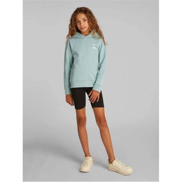 カルバンクライン デニム Calvin Klein Jeans 【 Small Monogram Hoodie Kids Green Cco 】 フーディー パーカー お坊っちゃん キッズ green 緑・緑であること