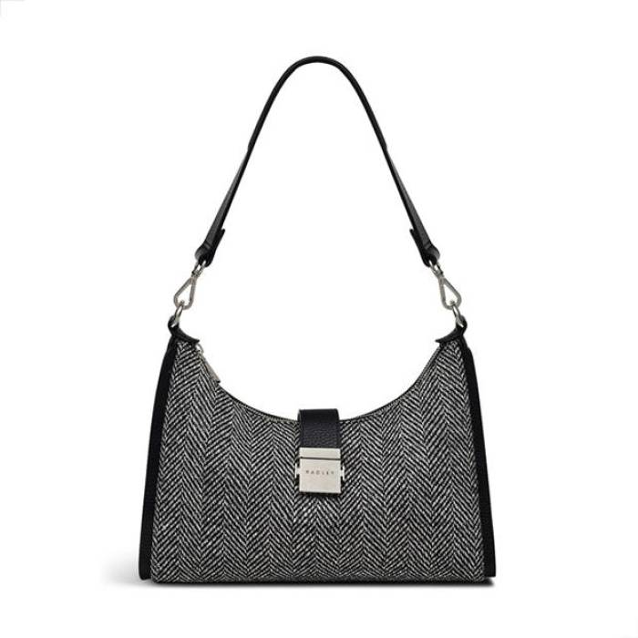 Radley 【 Sloane Street Herringbone Shoulder Bag Women Black 】 street ストリート バッグ レディース 黒色 ブラック｜スニケス