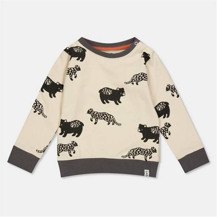 Lilly And Sid 【 Leopard Crew Sweatshirt Unisex Multi 】 ヒョウ柄 レオパード 労働者の一団 汗水 調教師 ユニ一発やる