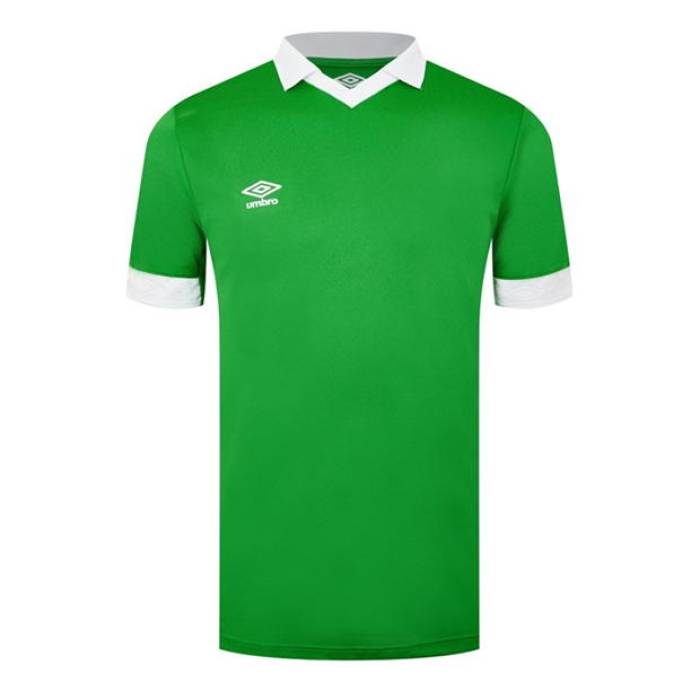 アンブロ Umbro 【 Short-Sleeve Performance T-Shirt Men Emerald/White 】 演奏 プルオーバー メンズ 白いこと 白いこと