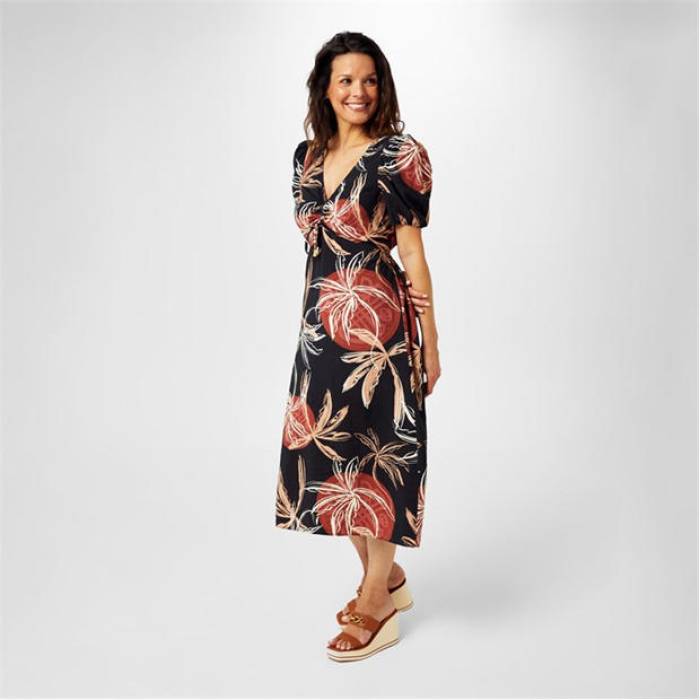 Biba 【 Printed Tea Dress Women Sunset Print 】 お召しもの レディース