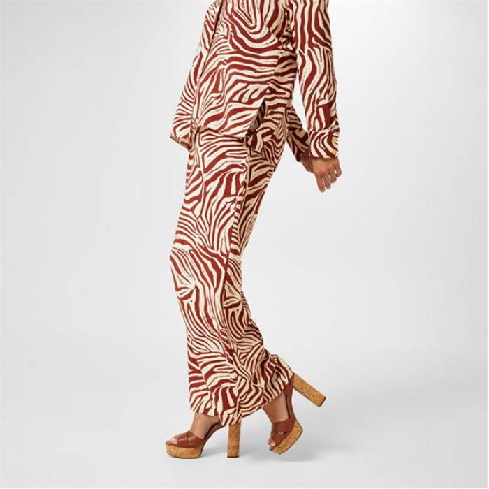 Biba 【 Printed Trouser Women Tan Zebra 】 レディース