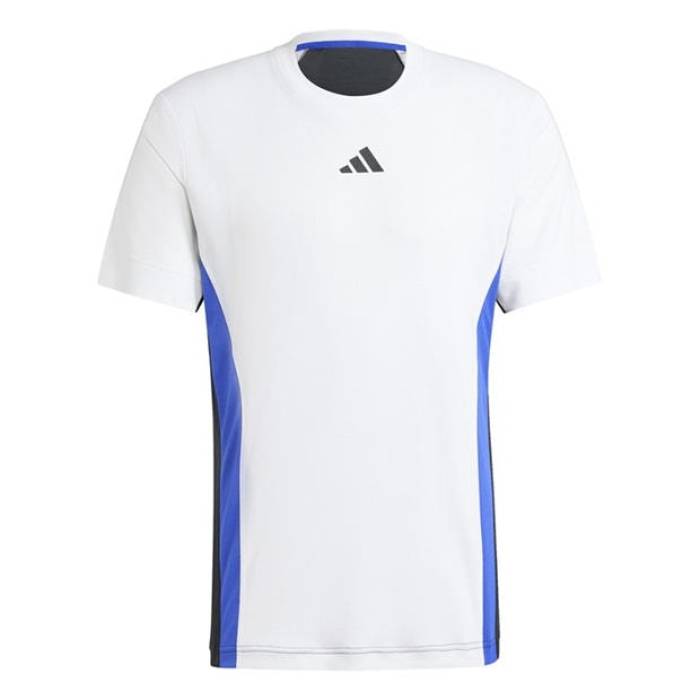アディダス Adidas 【 Tennis Pro Heat.rdy Freelift T-Shirt Men Wht/Blk/Blu 】 庭球 労働者階級 プルオーバー メンズ