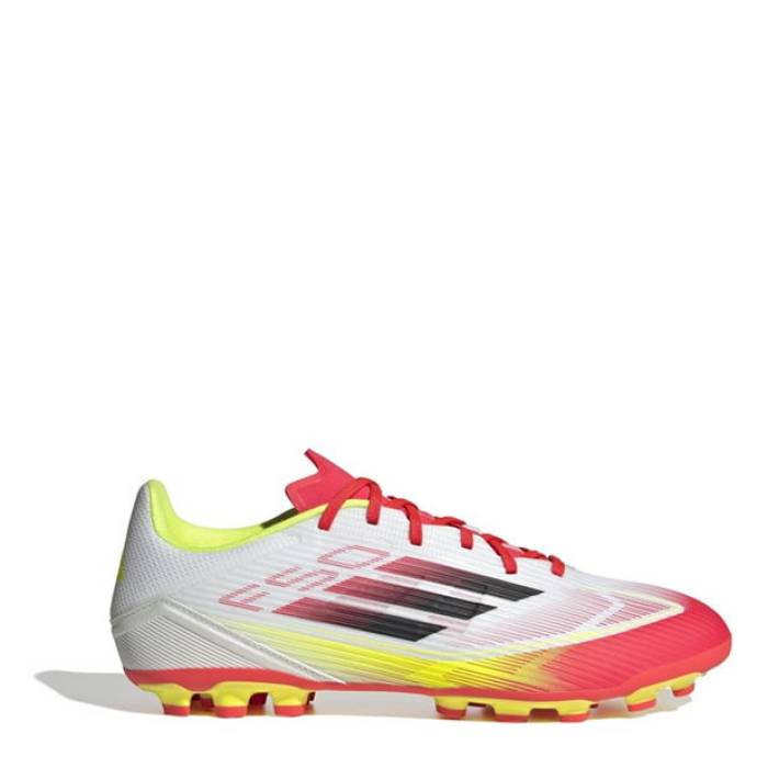 アディダス Adidas 【 F50 League 2G/3G Astro Turf Football Boots Men White/Black 】 ターフ フットボール ブーツ メンズ 白色 ホワイト 黒色 ブラック