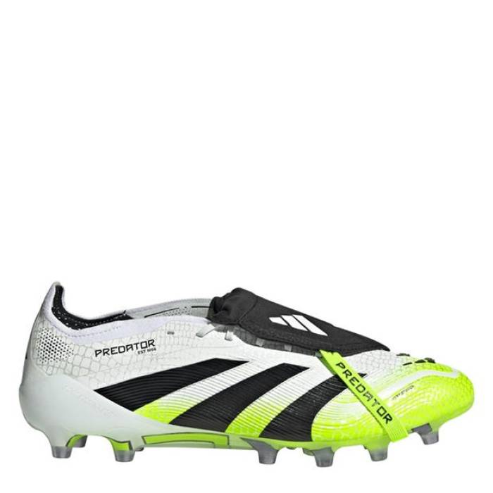 アディダス Adidas 【 Predator Fold-Over Tongue Mens Astro Turf Football Boots Men White/Blk/Lemon 】 プレデター メンズ 芝生 蹴球 ブーツ メンズ 白いこと 白いこと