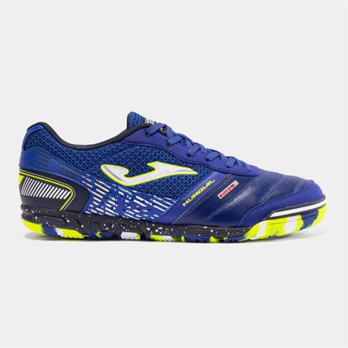ホマ Joma 【 Mundial Leather Indoor Football Trainers Men Royal Blue 】 なめし革 蹴球 シューズ スニーカー メンズ 青碧 青碧