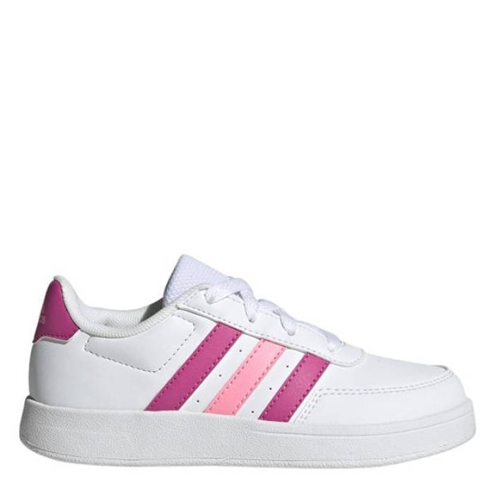 アディダス Adidas 【 Breaknet 2.0 K Low-Top Trainers Unisex Kids Kids White/Lucid Fuc 】 シューズ スニーカー ジュニア キッズ 白色 ホワイト
