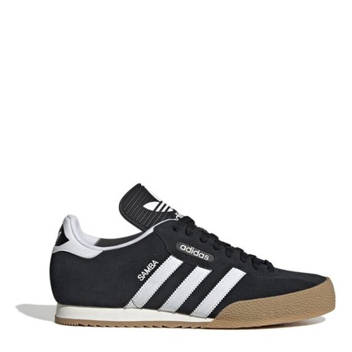 アディダス Adidas 【 Samba Super Suede Trainers Junior Boys Kids Black/White 】 サンバ スエード・スウェード シューズ スニーカー 御坊っちゃん キッズ 黒いこと 黒いこと 白いこと 白いこと