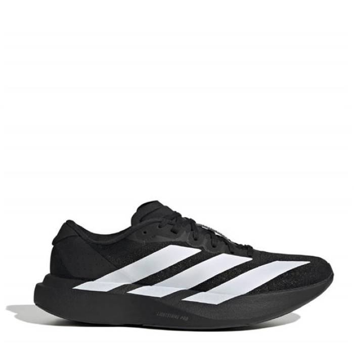 アディダス Adidas 【 Adizero Evo Sl Road Running Shoes Juniors Kids Blck/Wht/Crbn 】 アディゼロ シューズ 運動すること靴 御坊っちゃん キッズ