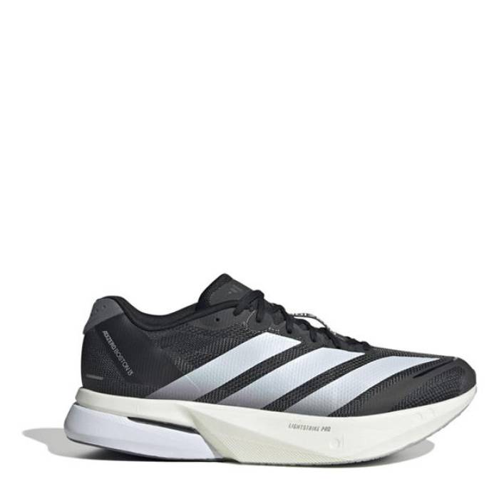 アディダス Adidas 【 Adizero Boston 13 Road Running Shoes Mens Men Black/White 】 アディゼロ 豆の町 13 サー青少年 シューズ 運動すること靴 メンズ メンズ 黒いこと 黒いこと 白いこと 白いこと