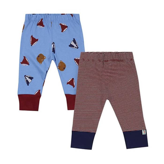 Lilly And Sid 【 \u0026 Sid Multicoloured Sid And Stripe Print Leggings - 2 Pack Kids Multi 】 Stripe 縞模様 レギンス・タイツ お坊っちゃん キッズ