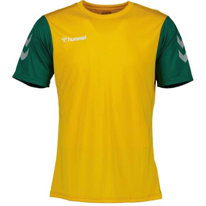ヒュンメル Hummel 【 Match Jersey Juniors Kids Sp Ylw/Evrgrn 】 マッチ ジャージ ジュニア キッズ