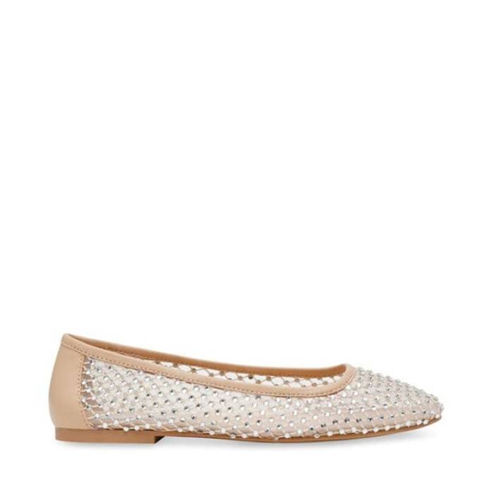 スティーブマデン Steve Madden 【 Women's Auden Ballet Pumps Women Tan Mesh 】 レディース レディース