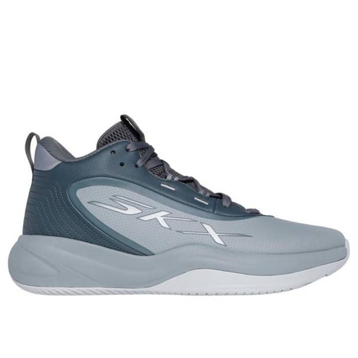 スケッチャーズ Skechers 【 League Low-Top Basketball Men Grey 】 籠球 メンズ 薄墨色 薄墨色