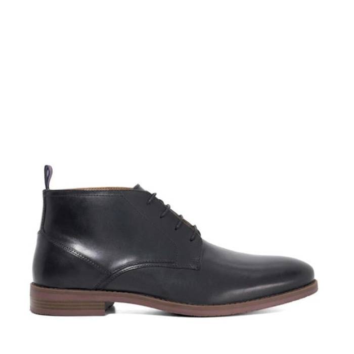 デューンロンドン Dune London 【 Men's Minato Chukka Boots Men Black Lthr 】 メンズ チャッカ ブーツ メンズ 黒色 ブラック