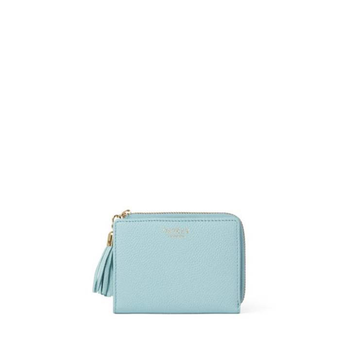 Osprey London 【 Molly Leather Matinee Purse Women Pale Blue 】 なめし革 レディース 青碧 青色 財布・ケース-レディース財布-バッグ・小物・ブランド雑貨