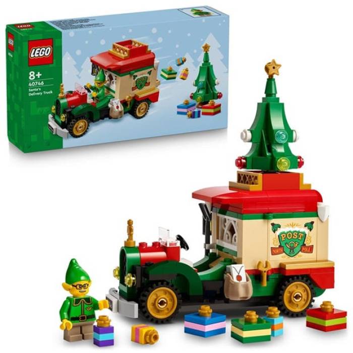 レゴ Lego 【 Santa’s Delivery Truck Pretend Play Toy With Christmas Presents And Elf Minifigure 40746 Unisex Santas Truck 】 クリスマス ユニ一発やる