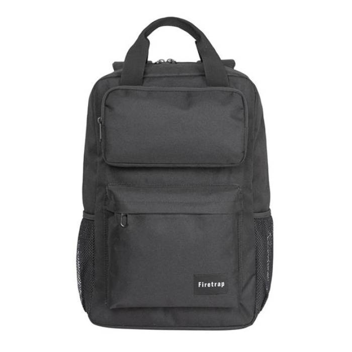 Firetrap 【 Lazer Backpack Unisex Black 】 バックパック バッグ リュックサック ユニセックス 黒色 ブラック