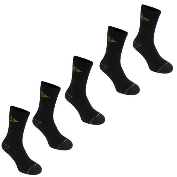 ダンロップ Dunlop 【 Workwear Socks 5 Pack Mens Men Black 】 ソックス・靴下 メンズ メンズ 黒色 ブラック｜スニケス