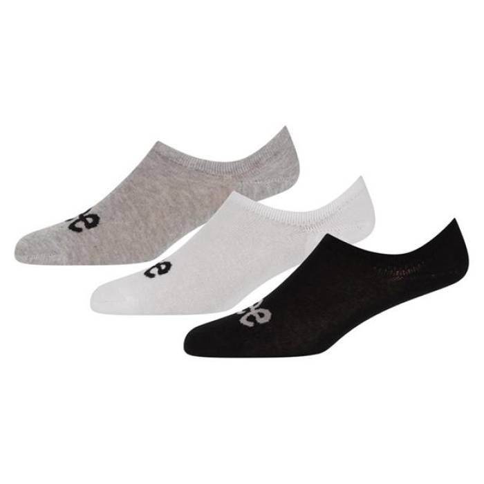 リー Lee 【 Unisex 3 Pack Invisible Trainer Socks Kids Black/White/Gry 】 トレーナー ソックス・靴下 ジュニア キッズ 黒色 ブラック 白色 ホワイト画像