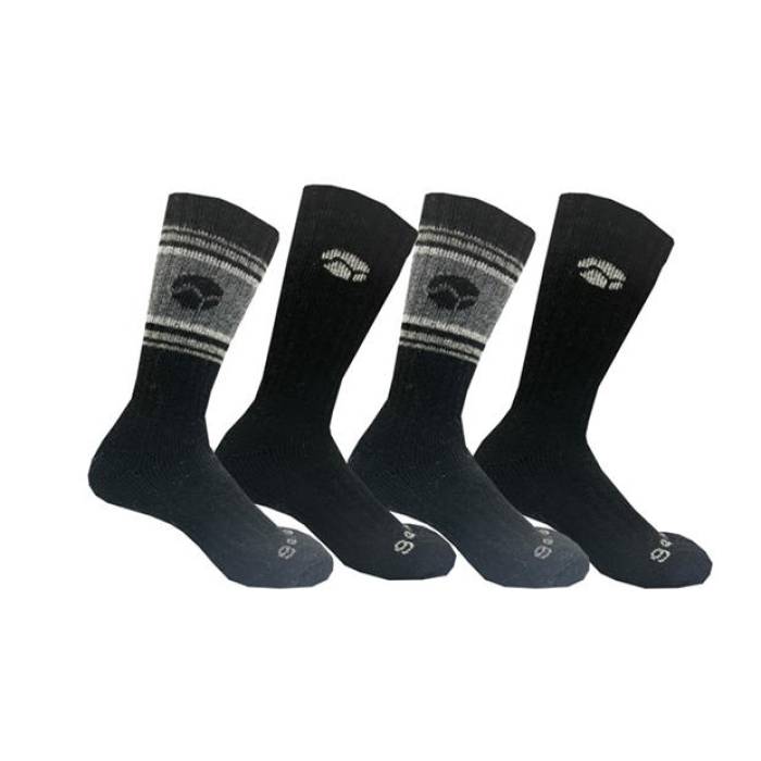 Gelert 【 4Pk Crew Socks Mens Men Black 】 クルー ソックス・靴下 メンズ メンズ 黒色 ブラック｜スニケス