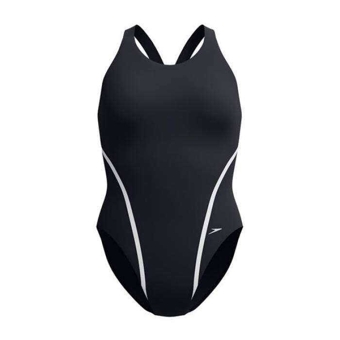 機敏さ Speedo 【 Vanq One Piece Swimsuit Women Black/Silver 】 水泳着 レディース 黒いこと 黒いこと Silver しろがね色・しろがね色