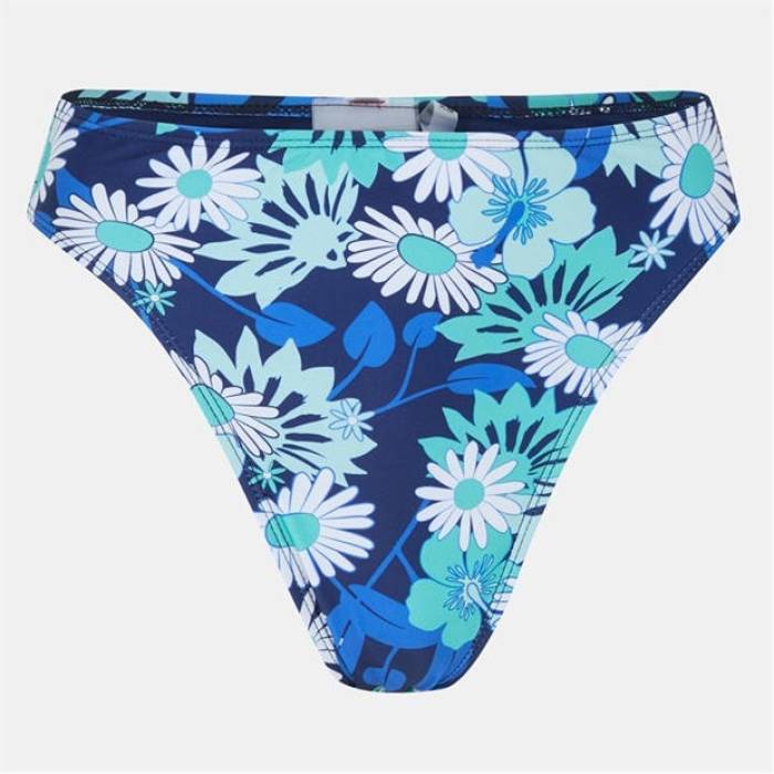ブレイブソウル Brave Soul 【 Print High Waisted Bikini Bottoms Women R Flrl Prnt/Blu 】 ハイ ズボン ボトムス レディース