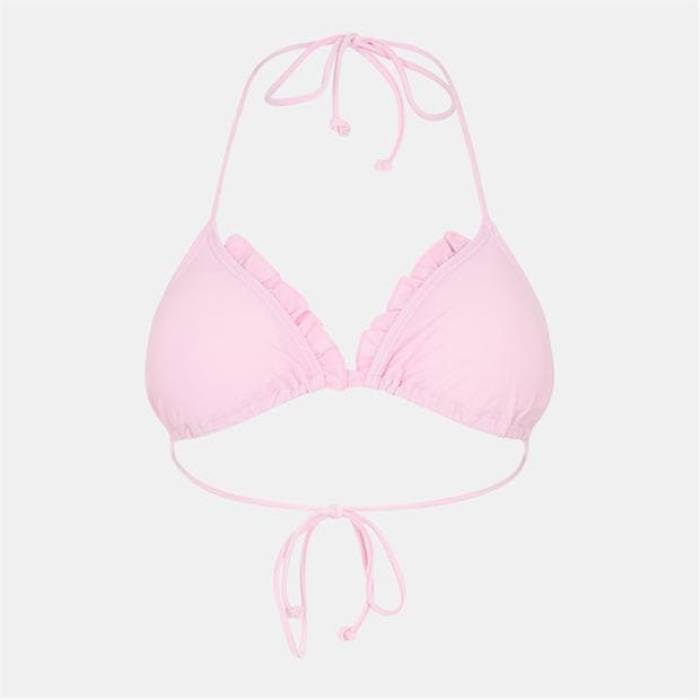 ブレイブソウル Brave Soul 【 Bikini Top With Frill Edge Women Pink 】 レディース pink ピンク