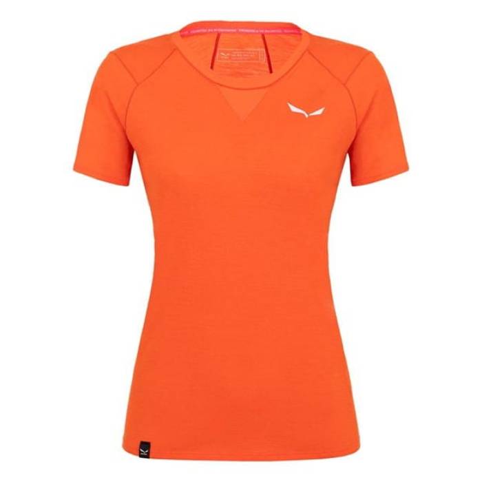 サレワ Salewa 【 Agner Merino T-Shirt Womens Women Red Orange 】 プルオーバー レディース レディース Red 赤・赤いこと orange 橙・オレンジ色