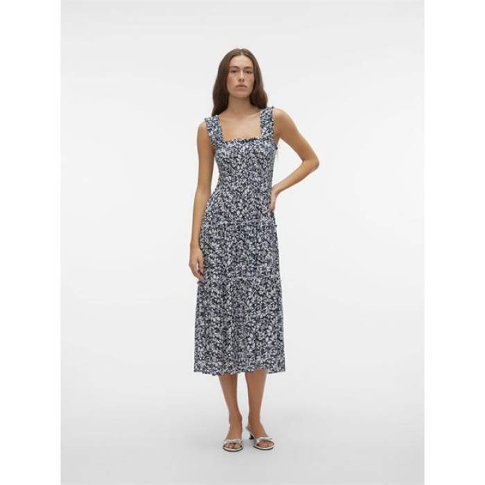 ヴェロモーダ Vero Moda 【 Women\u0027s Menny Smock Dress Women Navy Blazer 】 レディース 御召しもの レディース 紺色 米国海軍 ブレイザー