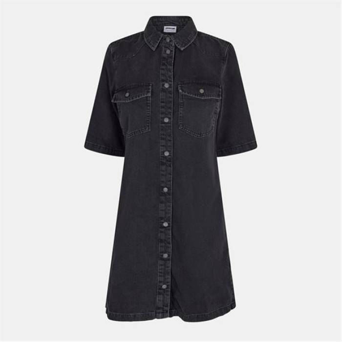 ノイズィーメイ Noisy May 【 Ss Denim Dress Ld99 Women Black 】 ジーンズ 御召しもの レディース 黒いこと 黒いこと