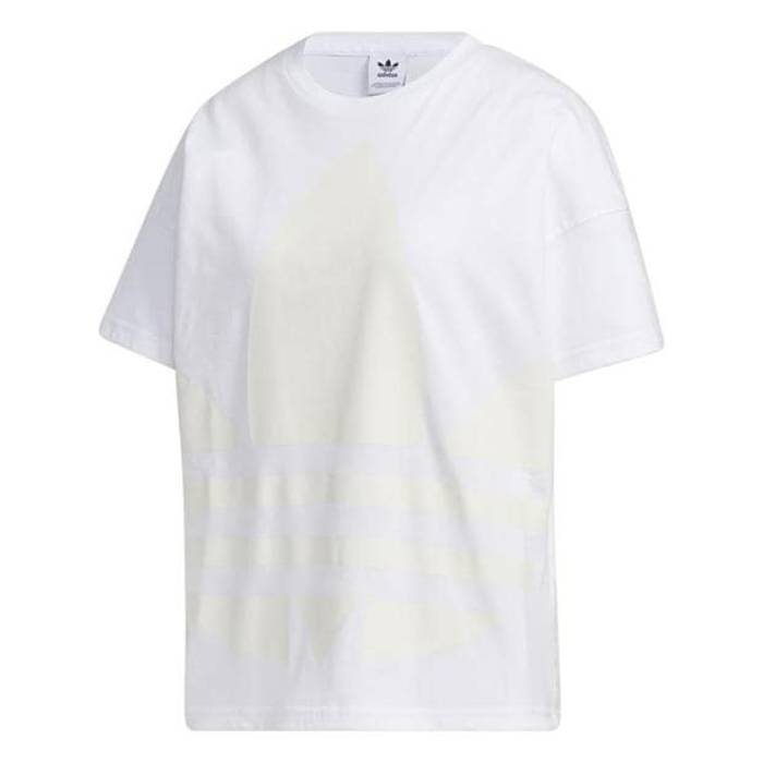 アディダス Adidas Originals 【 Large Logo Regular Fit T-Shirt Women White 】 ロゴ Tシャツ レディース 白色 ホワイト|スニケス