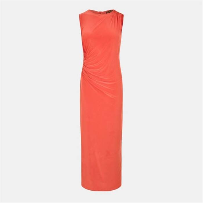 Biba 【 Women's Embroidered Maxi Slip Dress Women Orange 】 レディース ドレス レディース orange 橙・オレンジ